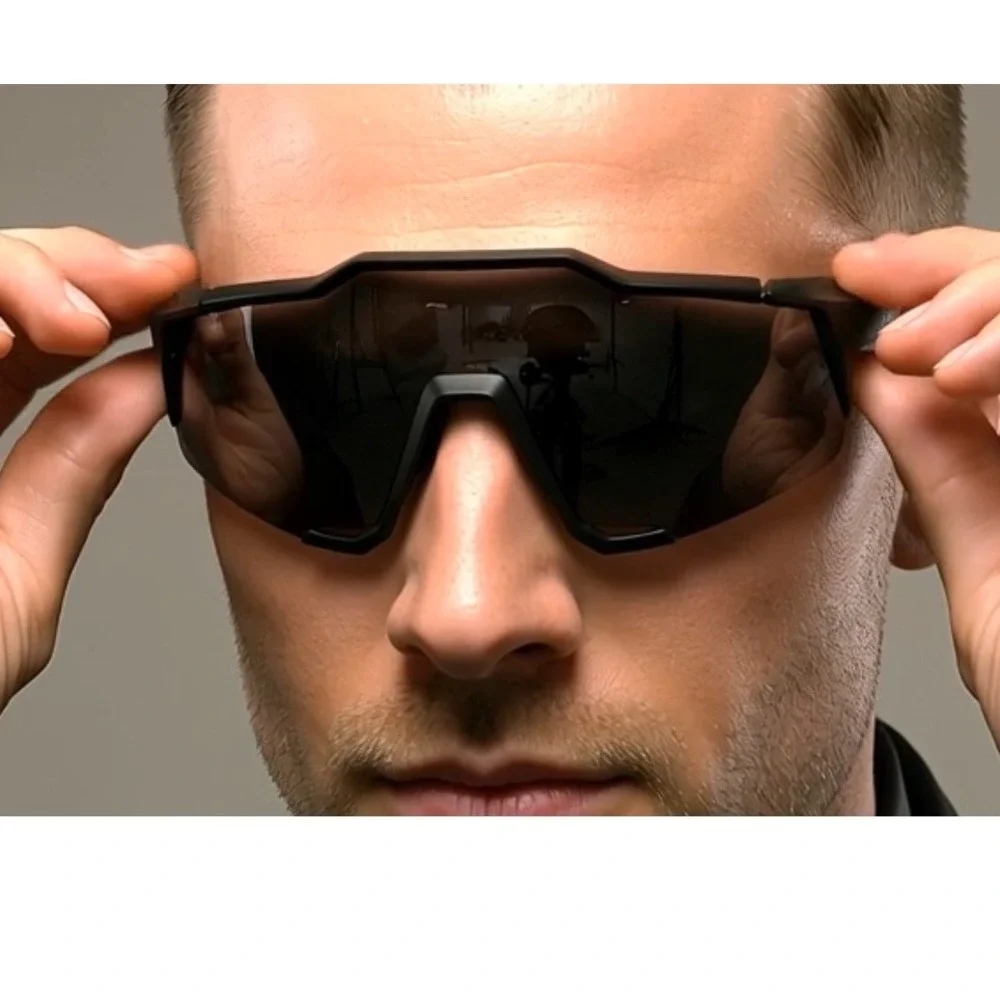 Sport Sunglasses Shield Lens Cycling‎ Running Glasses Mens Wrap Around Fishing
